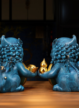 上善若水摆件客厅书房办公室貔貅