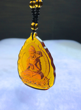 琉璃大势至菩萨佛像吊坠项链十二生肖守护神属马年本命佛男女挂件