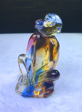 琉璃十二生肖全套招财猴生肖猴子摆件工艺品高档家居装饰生日礼物
