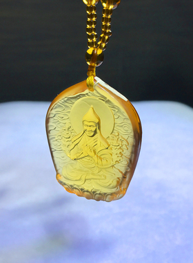 琉璃宗喀巴大士宗客巴大师项链吊坠项坠佛牌男女通用饰品随身挂件