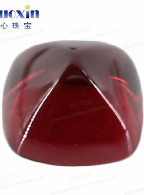 天然紫色镁铝石榴石肥正方 糖塔糖包山平底紫石榴石偏红裸石