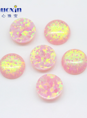 圆形平底素面合成澳宝组合