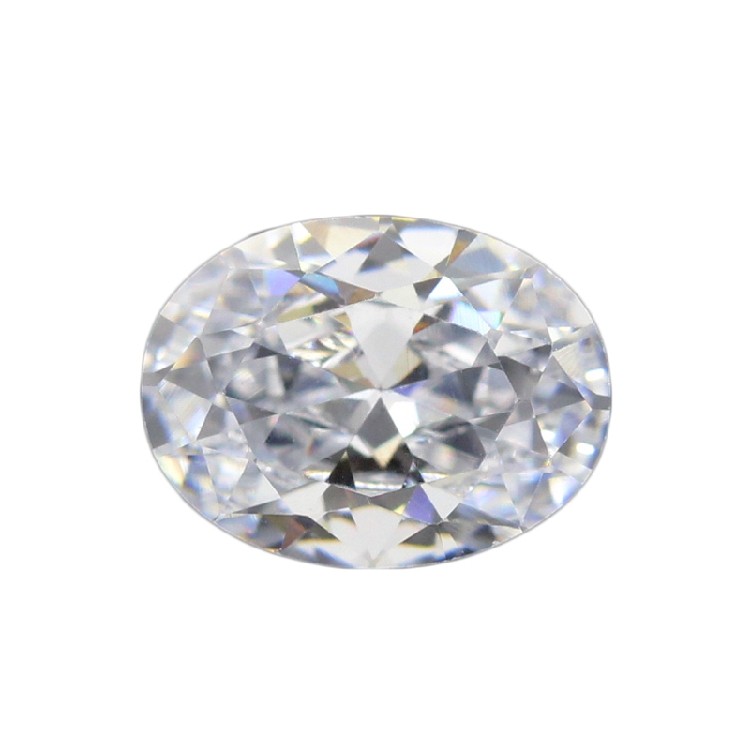 蛋形白色锆石裸石戒面 椭圆形合成立方氧化锆旦形CZ仿钻饰品主石,淘宝优惠券,粉丝福利购,淘宝优惠卷