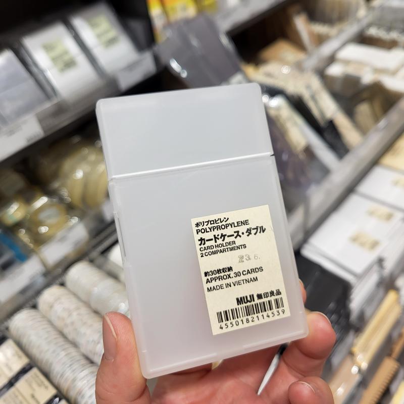 香港正品 无印良品MUJI  PP 卡片 咭片盒 /名片套  約30枚