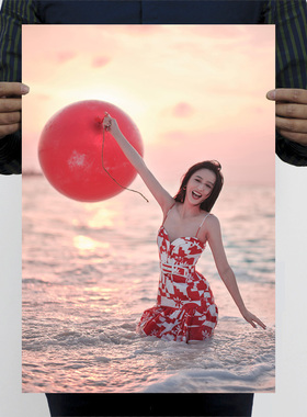 佟丽娅海报美女墙贴明星装饰画