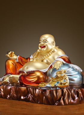 铜弥勒佛摆件佛像铜像大肚佛招财