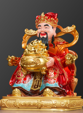 文财神爷摆件家用2026年新款树脂