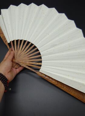 扇子折扇中国风夏季扇书法宣纸