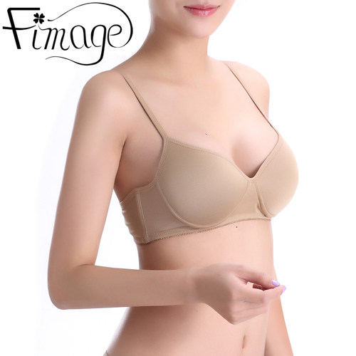 fimage有致日系夏季真丝无钢圈文胸无痕薄款舒适女桑蚕丝光面内衣 - 图2