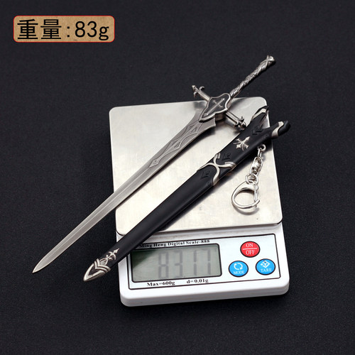 命运之夜周边金属兵器  齐格飞贞德剑 阿尔托斯福剑合金武器摆件 - 图1