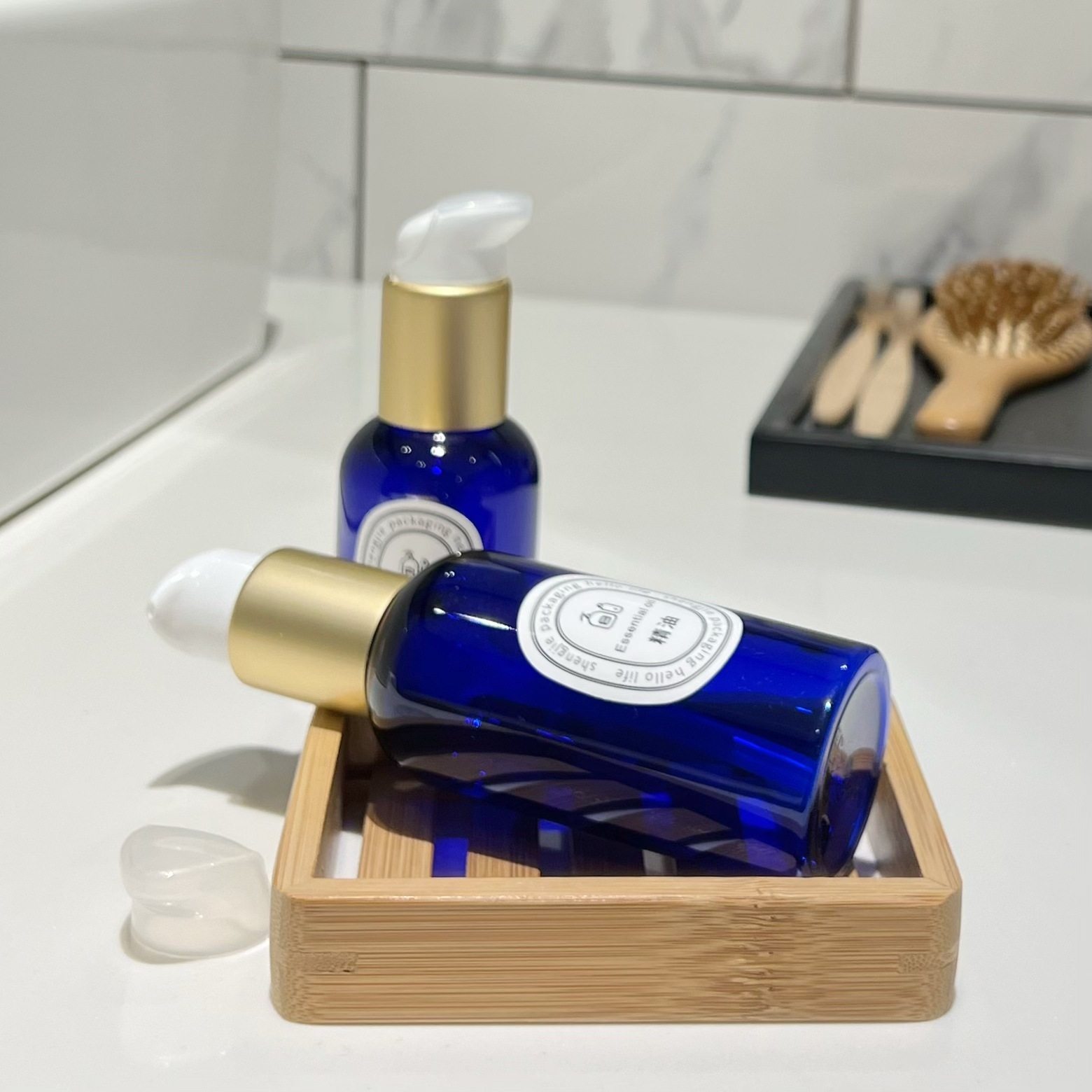 加厚50 100ml蓝色护肤品小样瓶子精华液乳液精油分装塑料空瓶现货,淘宝优惠券,粉丝福利购,淘宝优惠卷