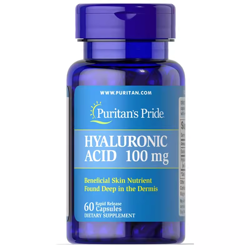 美国进口玻尿酸胶囊100mg*60粒Puritan'sPride普丽普莱 - 图3