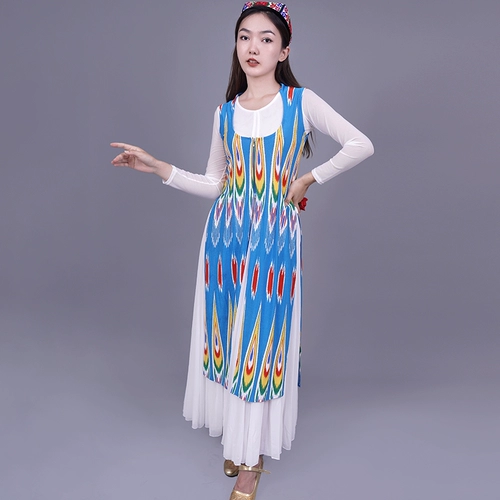 Синьцзян танец красный жилет г -жа Эдлайз Слим Уйгур Мальта Маршал летние выступления жилетки