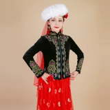 Этнический демисезонный костюм, бархатная куртка, термобелье, этнический стиль