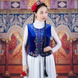 Жилет, этнический бархатный костюм, этнический стиль, облегающий крой