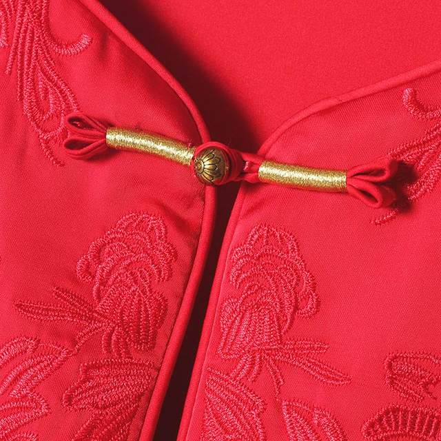 Heavy embroidery new Chinese style round neck vest