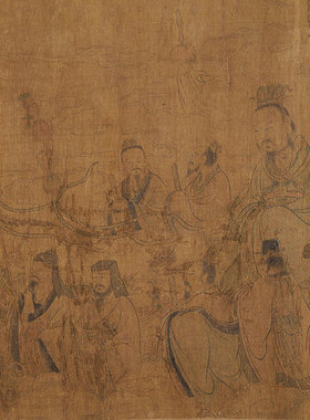元  佚名  屈原九歌图卷书画卷轴高清艺术微喷仿古复制学习装饰画