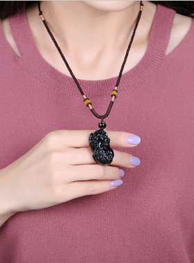 貔貅招财本命年男女款情侣吊坠