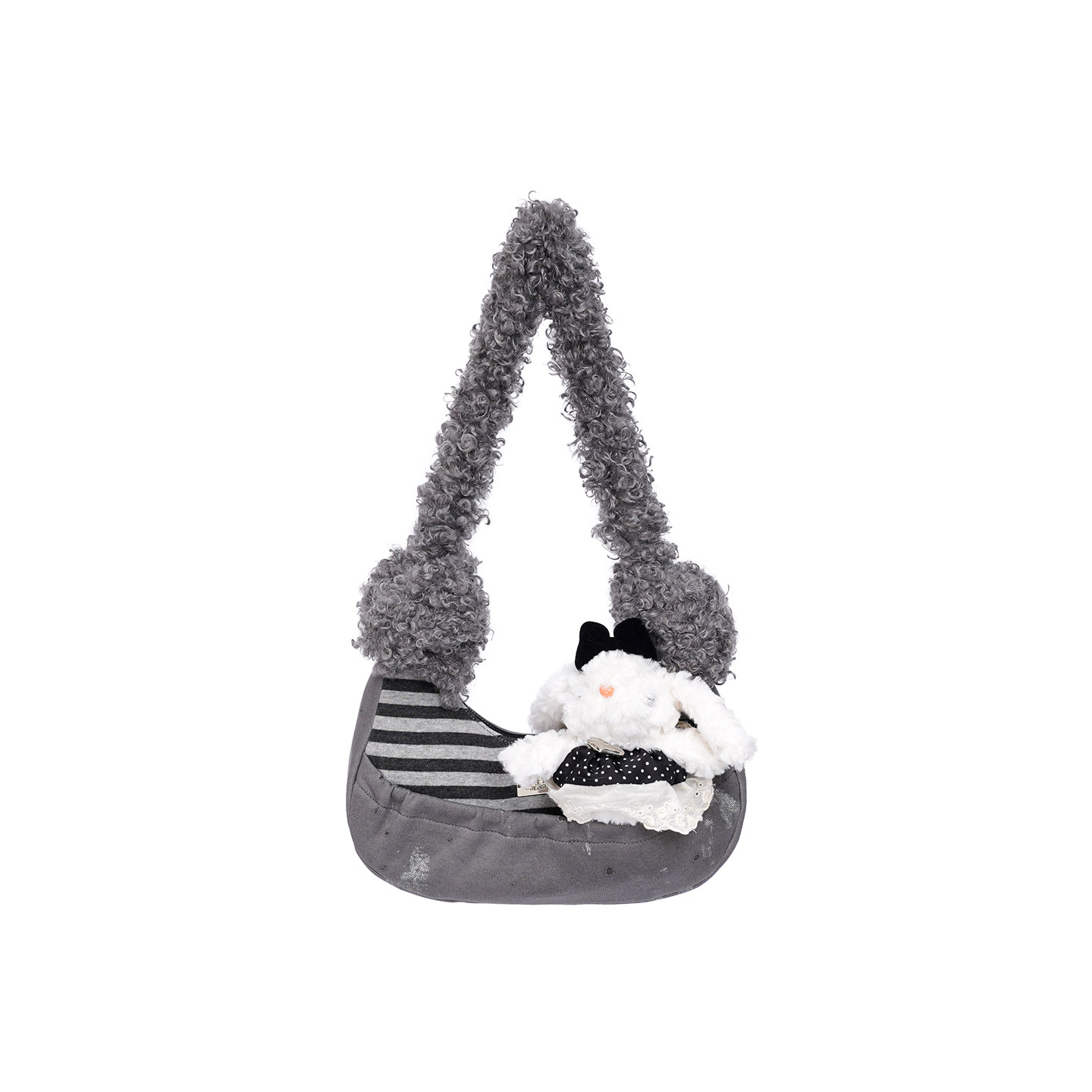 Rebirth野生设定原创设计腋下包女2025冬兔子毛绒百搭通勤斜挎包,淘宝优惠券,粉丝福利购,淘宝优惠卷