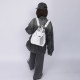 Rebirth wild setting rabbit ears backpack 2026 spring class splicing style cute bag crossbody school bag