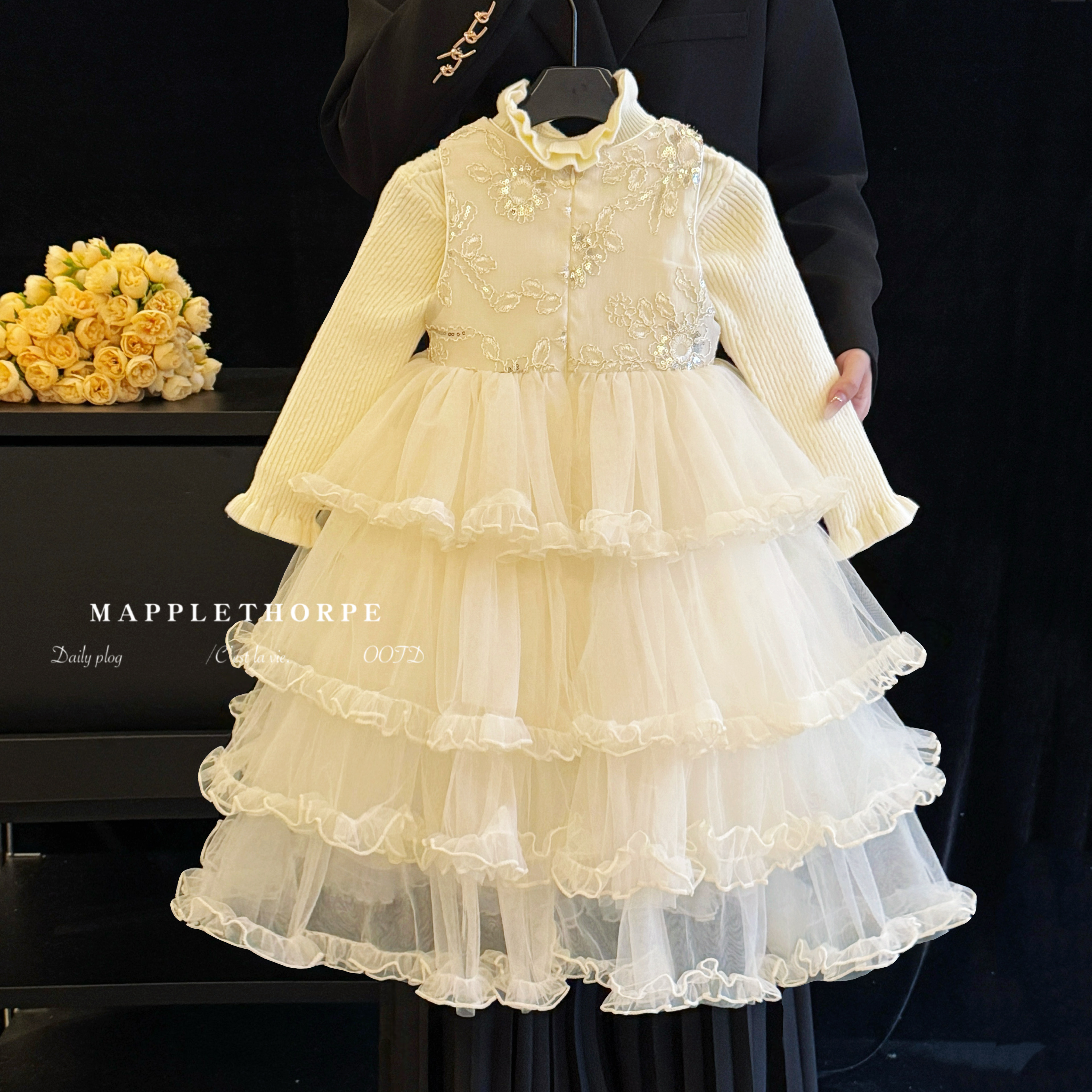 公主裙女童秋冬绝美纱裙儿童礼服连衣裙小女孩生日宴高级感蛋糕裙,淘宝优惠券,粉丝福利购,淘宝优惠卷