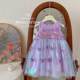 Girls summer colorful winged princess dress June 1st clothing