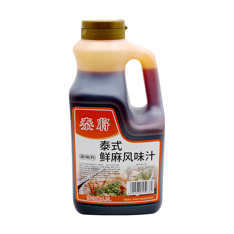 泰将泰式鲜麻风味汁1.9L泡凤爪调料包大桶装商用网红鲜麻鸡爪调料-图3