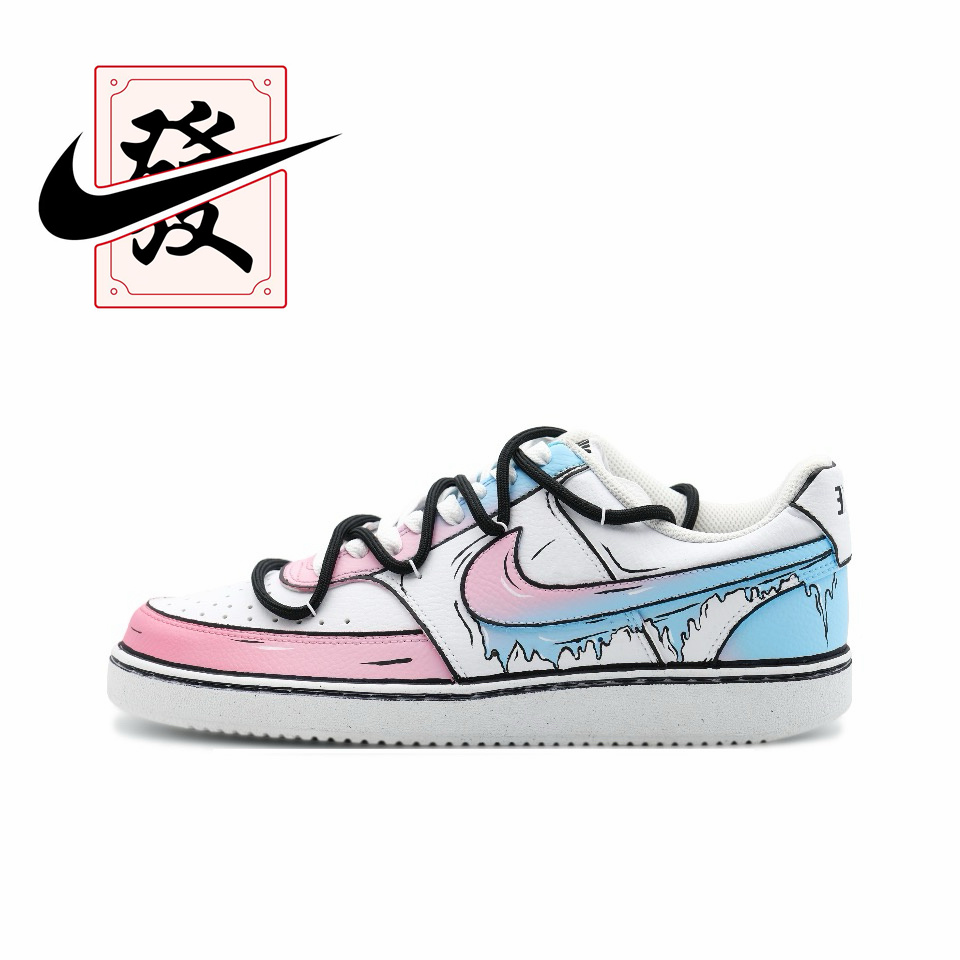 【定制球鞋】欣亮体育 Court Vision 1 机械魔灵 星际迷航 做旧 - 图3