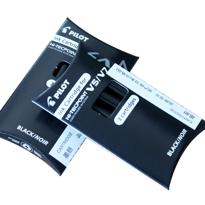 日本百乐poilt升级版V5墨水专用墨胆一次性墨囊3支装笔补充液墨囊 - 图3