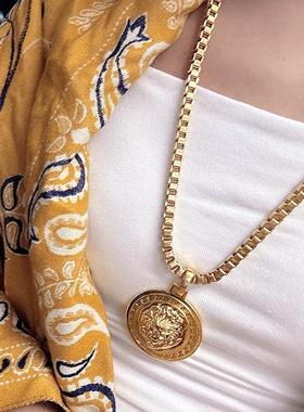 欧美拉OUMEILA狮子项链毛衣链