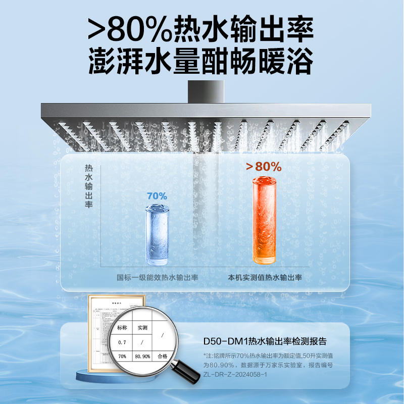 万家乐电热水器DM1储水式速热电家用卫生间50升洗澡40L60出租房80 - 图2