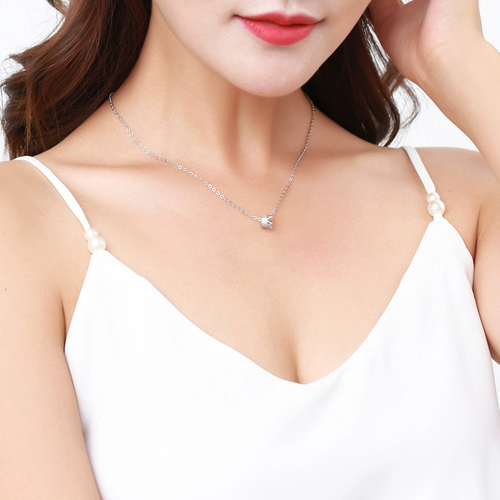 Ожерелье, изысканная ретро корона, модная цепочка до ключиц, серебро 925 пробы, легкий роскошный стиль, простой и элегантный дизайн, подарок на день рождения