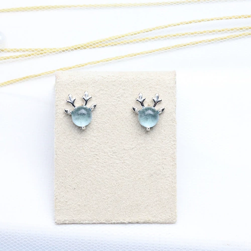 Милые серьги, свежая брендовая лампа в виде луны, серебро 925 пробы, лунный камень, подарок на день рождения