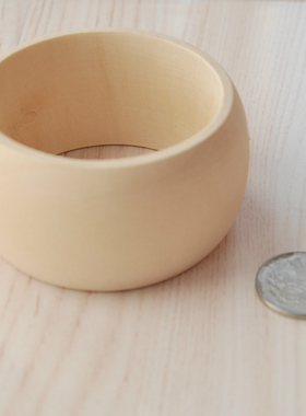 4cm毛胚diy木头漆画手镯