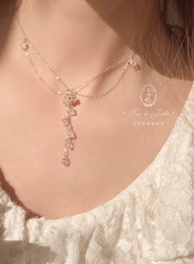 夏日微风赫尔基蒙闪灵钻锁骨链