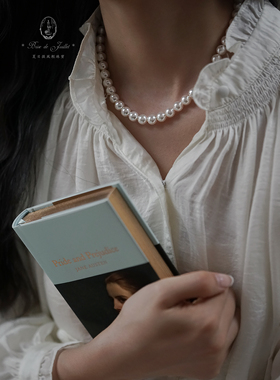 高亮施华洛珍珠项链复古气质通勤