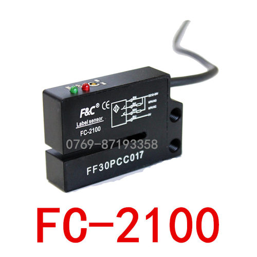 原装全新嘉准F&C标签传感器FC-2100光电开关FC-2100P正品质量保证 - 图0