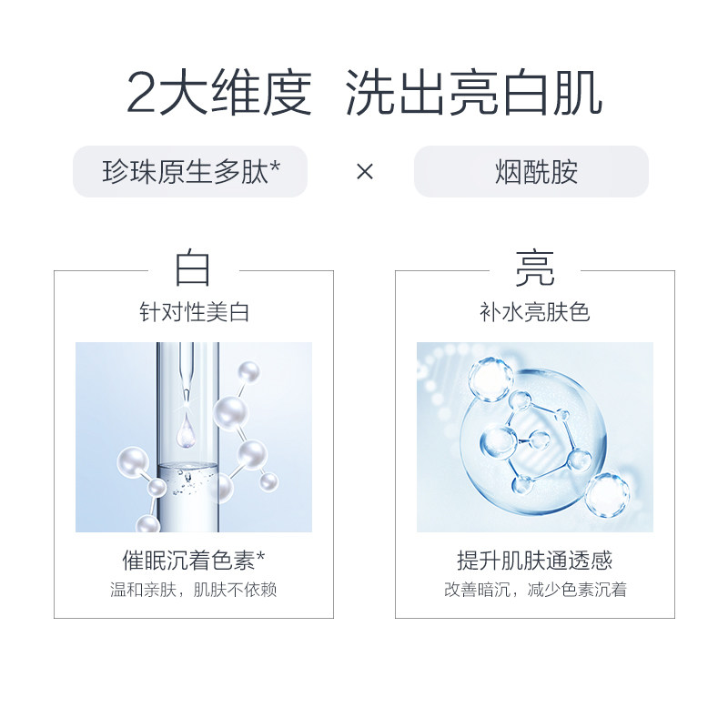 欧诗漫珍珠白女男美白毛孔洗面奶 浙江欧诗漫洁面