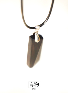 言物千面原创酸枝小叶紫檀项链