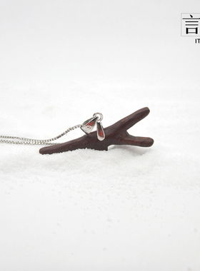 言物【心树枝】手工时尚锁骨链