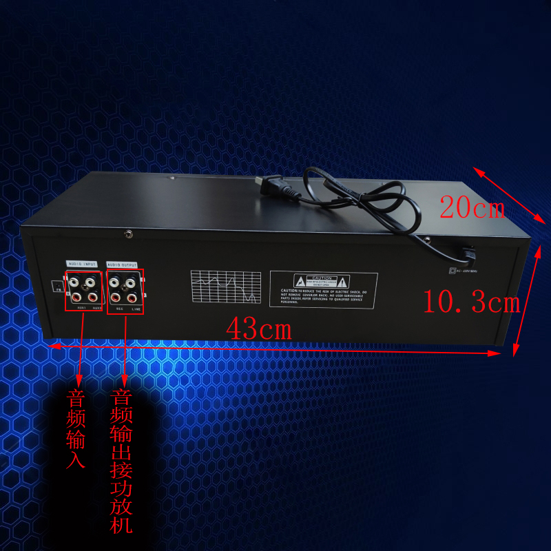 USB50段EQ立体声专业双25段KTV蓝牙均衡器hifi发烧家用EQ调音台 - 图0