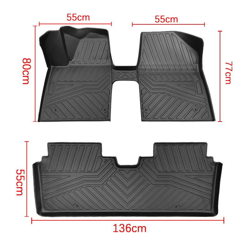 tpe脚垫22款起亚KIA EV6防水汽车脚垫环保材质前后排全套配件专用-图3