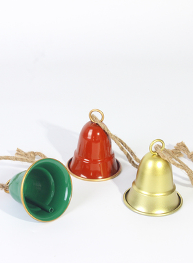 圣诞铁艺铃铛小号摆件挂件