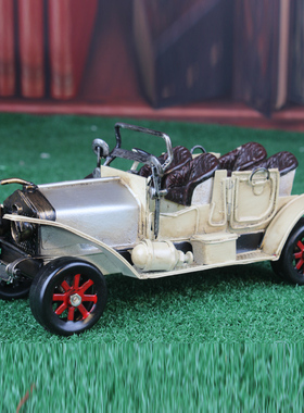 老爷车咖啡厅复古模型酒柜装饰品