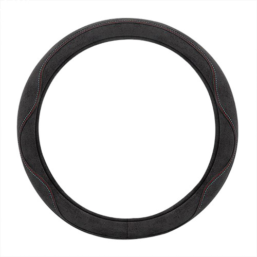 麂皮绒汽车方向盘套四季款通用型绒布车把套新款超薄防滑吸汗透气 - 图3
