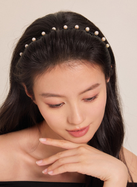奇美拉轻奢高颅顶淡水珍珠发箍女
