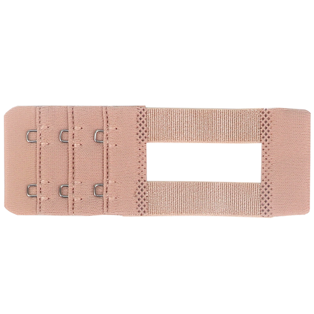 Bra adjustment back buckle extra long buckle elastic band underwear extension belt ພິເສດ buckle ແຄບສາມແຖວກ້ວາງສອງ buckles ສີດໍາ