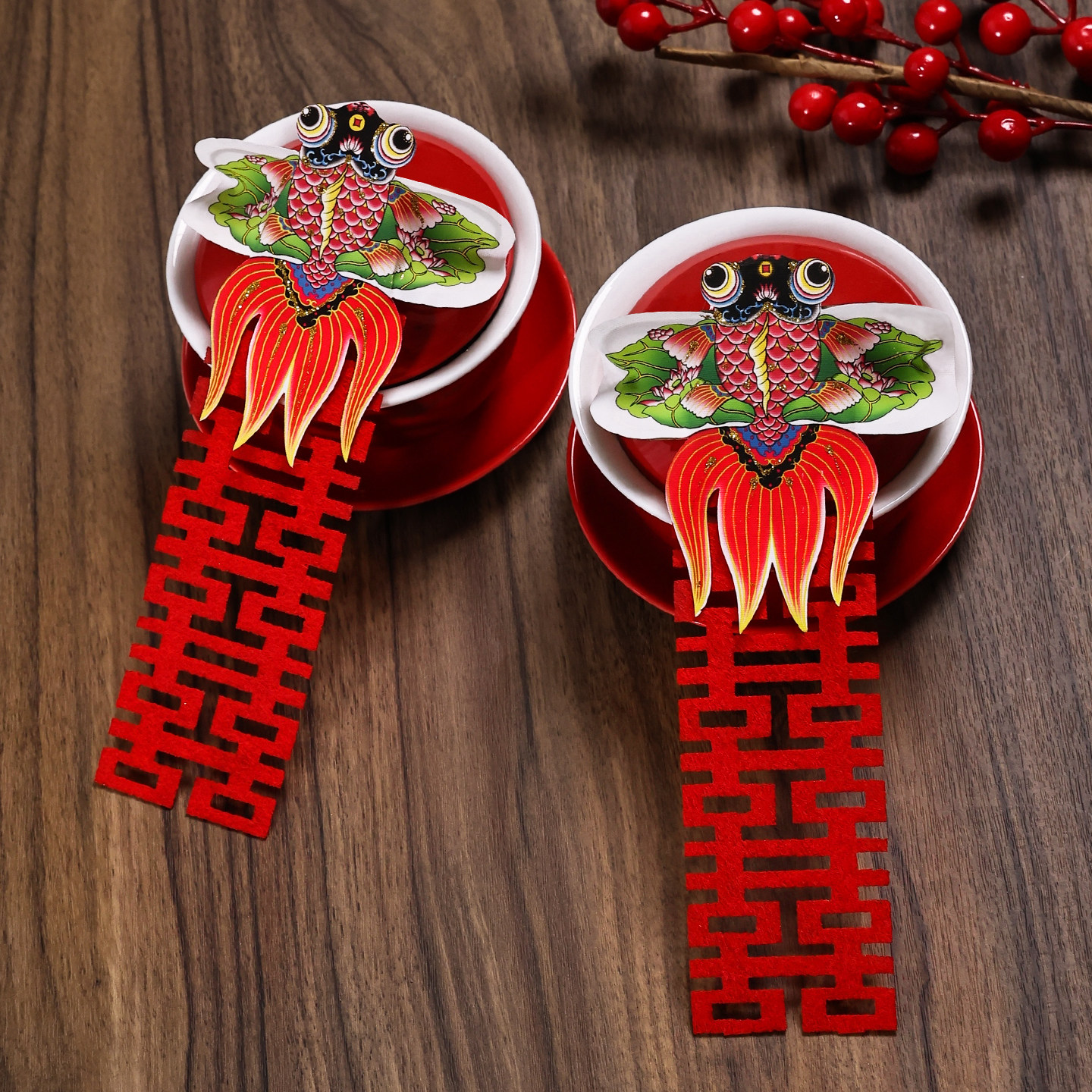 新中式迷你风筝纸鸢结婚果盘摆拍横幅订婚宴氛围感道具摆件喜气款,淘宝优惠券,粉丝福利购,淘宝优惠卷