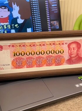 一百亿相框百元大钞相框人民币装饰画祖国的大好河山相框桌面摆件