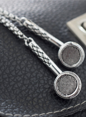 耳机欧美风蹦迪ins吊坠项链